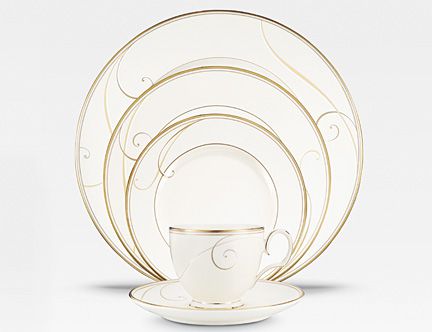 Golden Wave formal china, dinnerware by Noritake China Golden Wave formal china, dinnerware by Noritake China