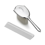 Pewter Brush & Comb Sets