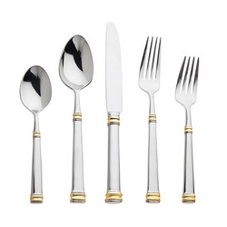A photo of Bramasole Gold 5pc Place Setting