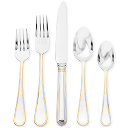 A photo of Ascot Gold Accent 5pc Place Setting
