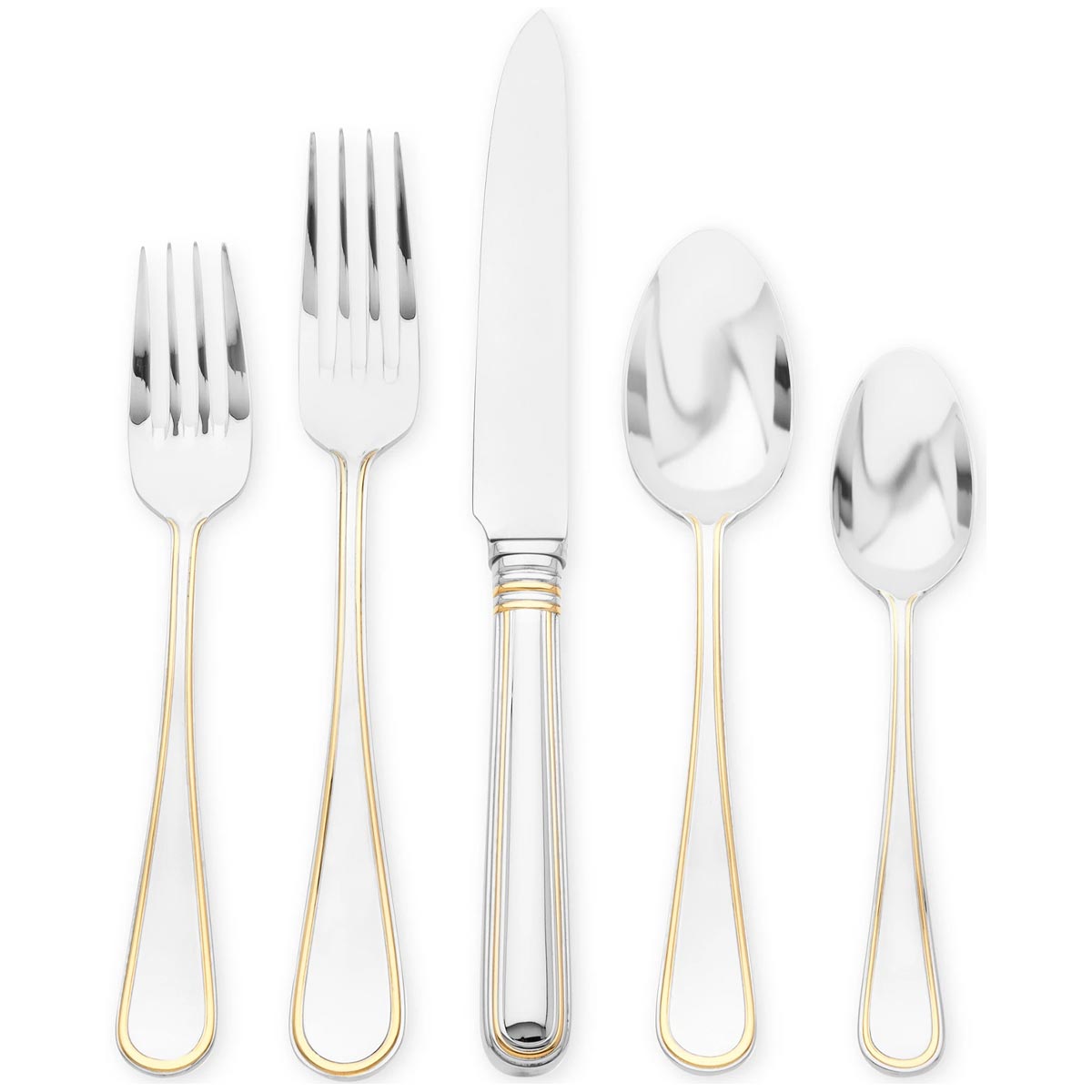 Ascot Gold Accent 5pc Place Setting