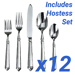 Ricci Rialto 60pc Service for 12 + 5pc Hostess Set