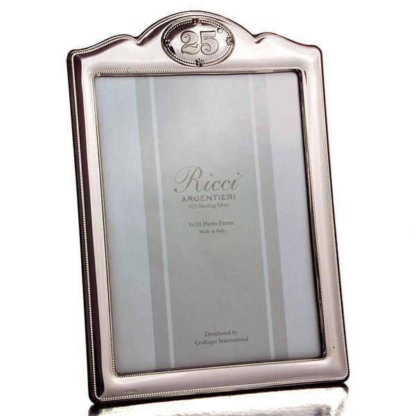 8" x 10" Sterling Silver 25th Anniversary Frame by Ricci