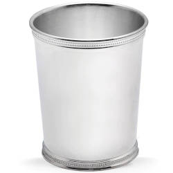 A photo of Reed & Barton Silver Plate Mint Julep Cup, Beaded