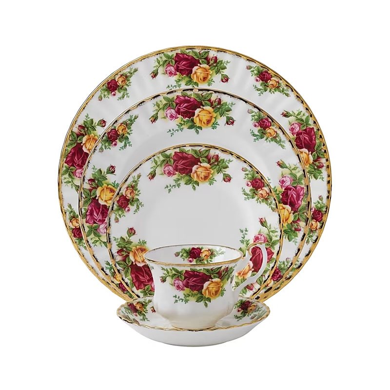 Old Country Roses 5pc Place Setting