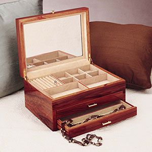 Reed and Barton Rosewood Jewelry Chest