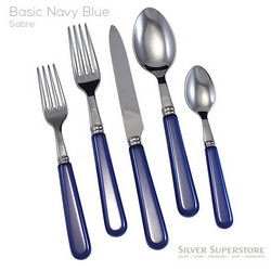 A photo of Pop Navy Blue 5pc Place Setting