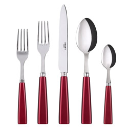 A photo of Icone Red 5pc Place Setting