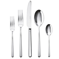 A photo of Linear 5 Piece Place Setting Solid Handle
