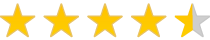 Yellow stars showing rating of product