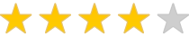 Yellow stars showing rating of product