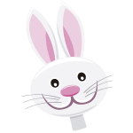 White and Pink easter bunny
