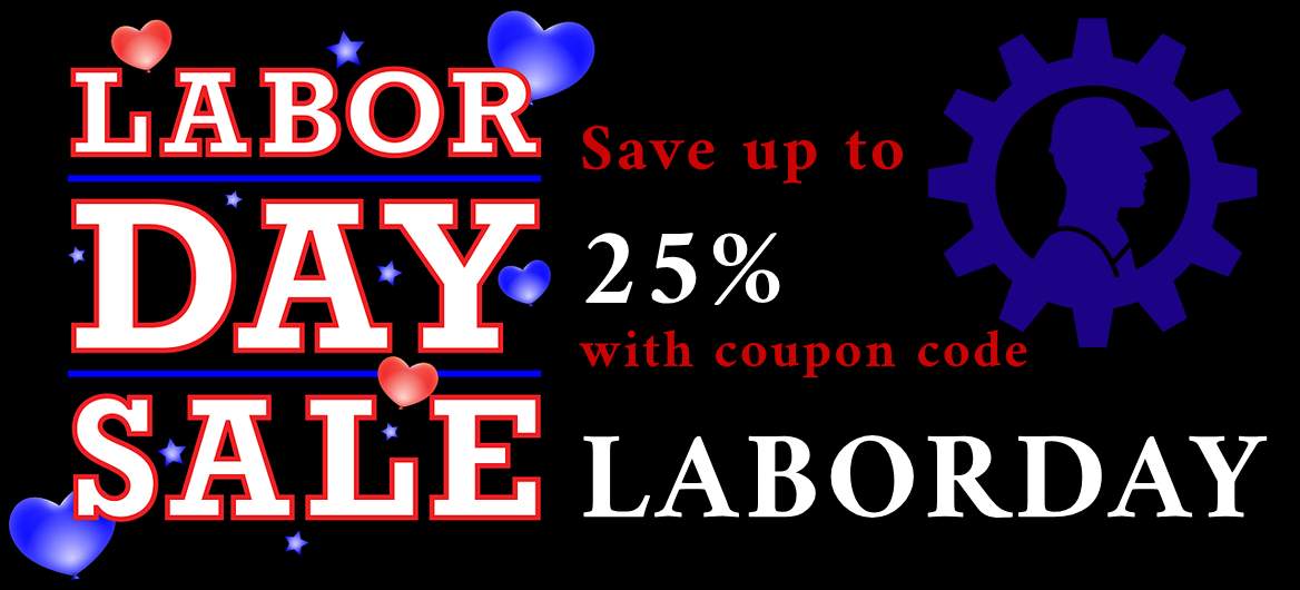 Save up to 25% with coupon code LABORDAY