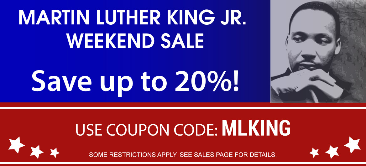Save up to 20% with coupon code MLKING