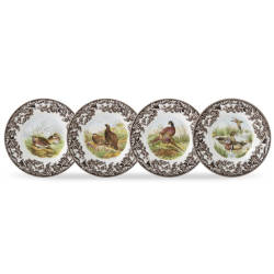 Canape Plates, Set of 4, Birds