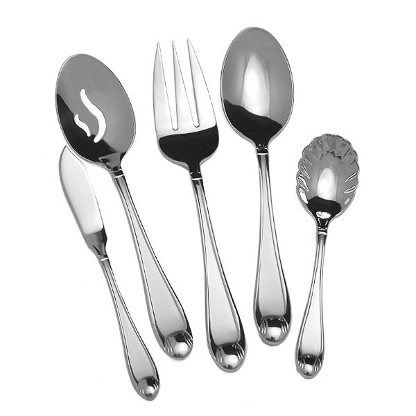 Satin Garnet 5 piece Hostess Set