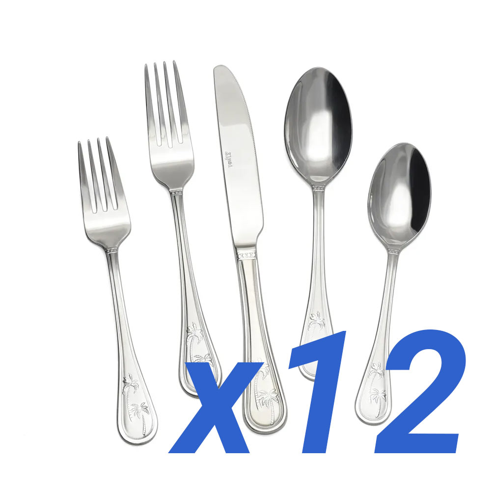 Palm Breeze 60pc Service for 12