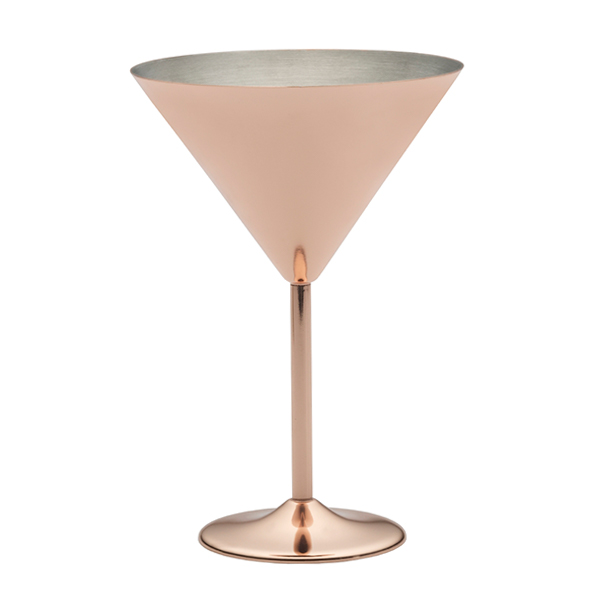 Copper Metal Martini Glasses, Martini Cocktail Glass for Home