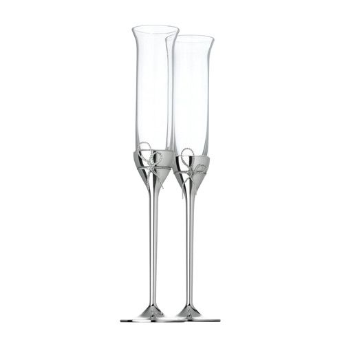 Swarovski Crystalline Toasting Flutes, Pair