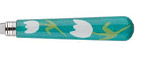 Sabre Tulip Turquoise Stainless Flatware