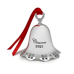 Towel Silver Christmas Bell 2022 Towle Silver Christmas Ornaments At Discount.