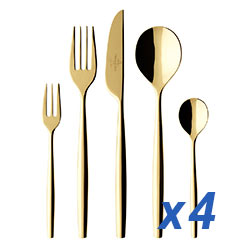 Metro Chic Gold 20pc Service for 4