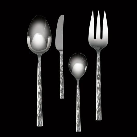Hammered By Vera New Stainless Flatware Vera Hammered Stainless 4 Pc Hostess Set