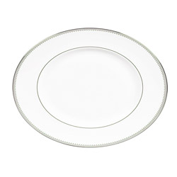 A photo of Grosgrain Oval Platter, 13.75in.