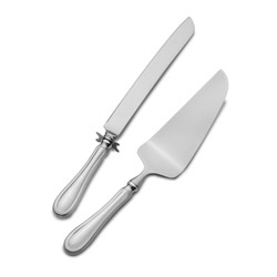Rose Point by Wallace Sterling Silver Cake Server HH w/Stainless Custom Made 10" 
