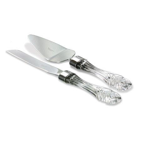 Cake Knife and Server in Crystal by Waterford