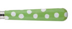 Sabre White Dots Garden Green Stainless Flatware