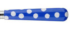 Sabre White Dots Lapis Blue Stainless Flatware