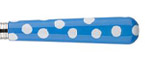 Sabre White Dots Light Blue Stainless Flatware