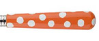 Sabre White Dots Orange Stainless Flatware