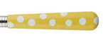 Sabre White Dots Yellow Stainless Flatware