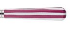 Sabre White Stripe Fuchsia Stainless Flatware
