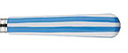 Sabre White Stripe Light Blue Stainless Flatware
