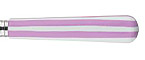 Sabre White Stripe Pink Stainless Flatware