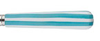 Sabre White Stripe Turquoise Stainless Flatware