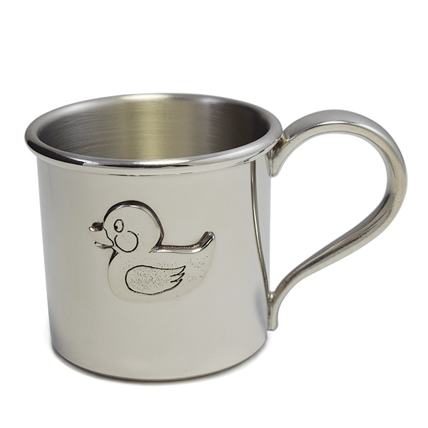 Woodbury Duck Pewter Baby Cup