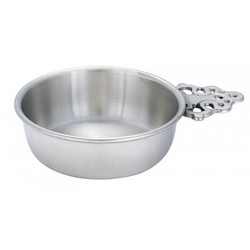 A photo of Pewter Porringer 4.25  Bright