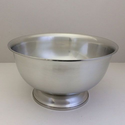 Pewter Revere Bowl, 10in. with Satin Finish