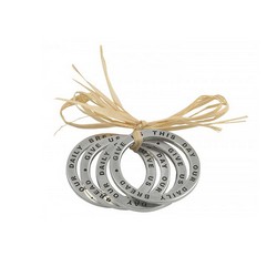 A photo of Daily Bread Napkin Rings, Set of 4
