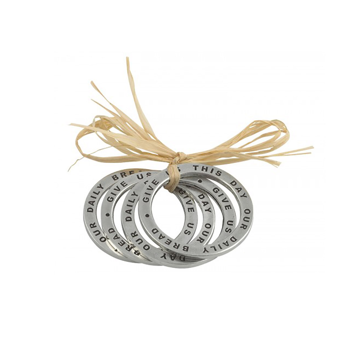 Daily Bread Napkin Rings, Set of 4