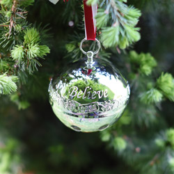 Pack of 12 SILVER Christmas Bell Tree Trims Robelli PM5 Christmas Decorations