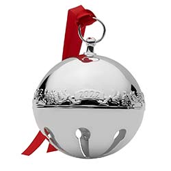 Ravanox Personalized Silver Bell Ornament, Custom Engraved 3.25 Silver  Bell Christmas Ornament for Couples, Wedding, Anniversary, Babys First