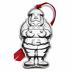 A photo of 2022 Sterling Santa Ornament, 6th Edition