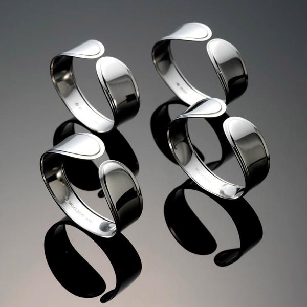 Yamazaki Hospitality Stainless Steel Napkin Rings Silver Super Yamazaki Hospitality Stainless Steel Napkin Rings Larger Image
