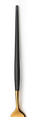  Amefa Soprano Black and Gold Stainless Steel Flatware