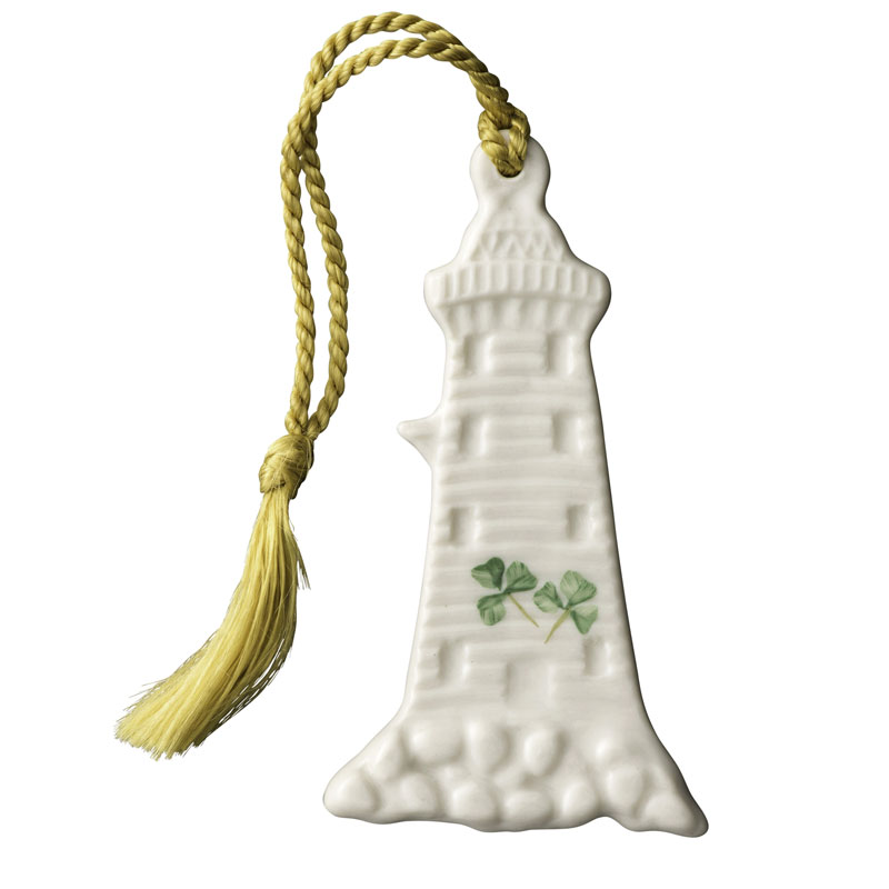 2016 Poolberg Lighthouse Christmas Ornament | Belleek Christmas Tree Decoration | Poolbeg Lighthouse Design